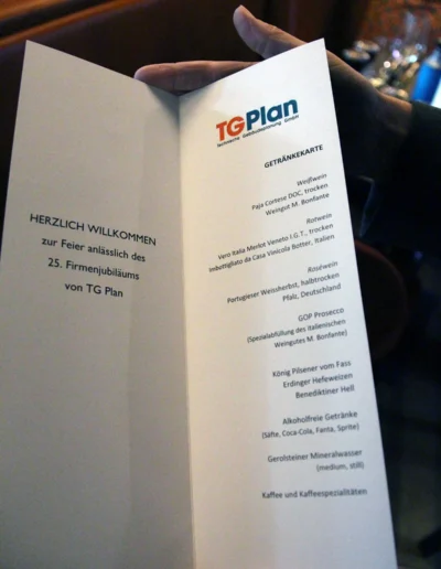 Jubiläumsfeier 25 Jahre TG-Plan