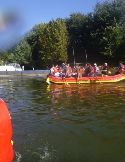 Rafting auf dem Rhein
